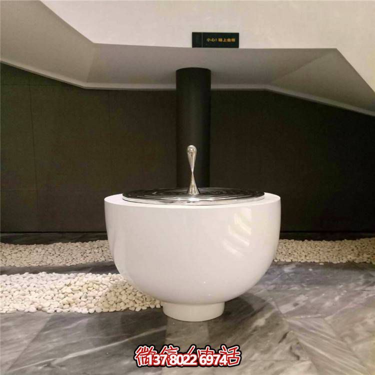 不銹鋼水滴圓盤雕塑，玻璃鋼景觀裝飾