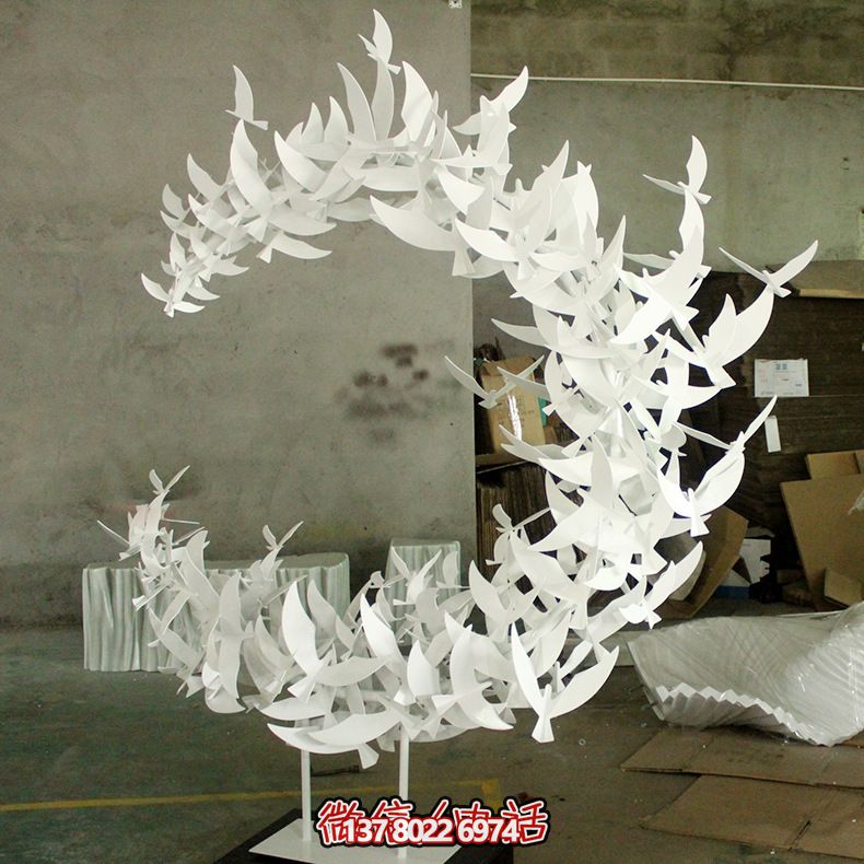 玻璃鋼雕塑擺件裝飾品，創(chuàng)意抽象鴿子裝飾室內(nèi)別墅