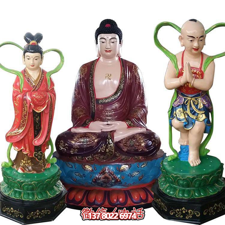 融合玻璃鋼、玻璃、彩繪技術(shù)的戶(hù)外景觀如來(lái)雕塑