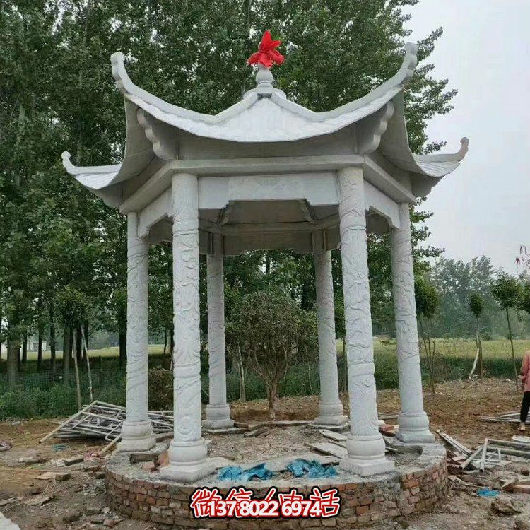 單層石涼亭，讓您擁有完美休閑空間