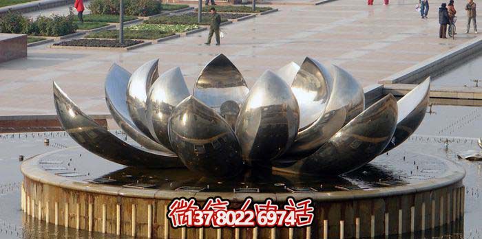 室外不銹鋼噴泉雕塑，讓廣場與公園更加美麗