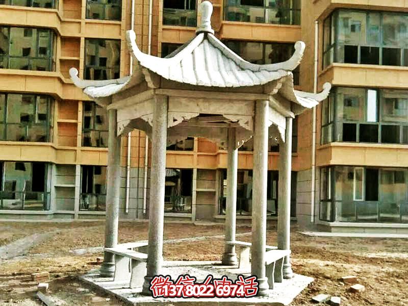 仿古建筑涼亭，為小區(qū)、公園、草坪提供休息雕塑美化