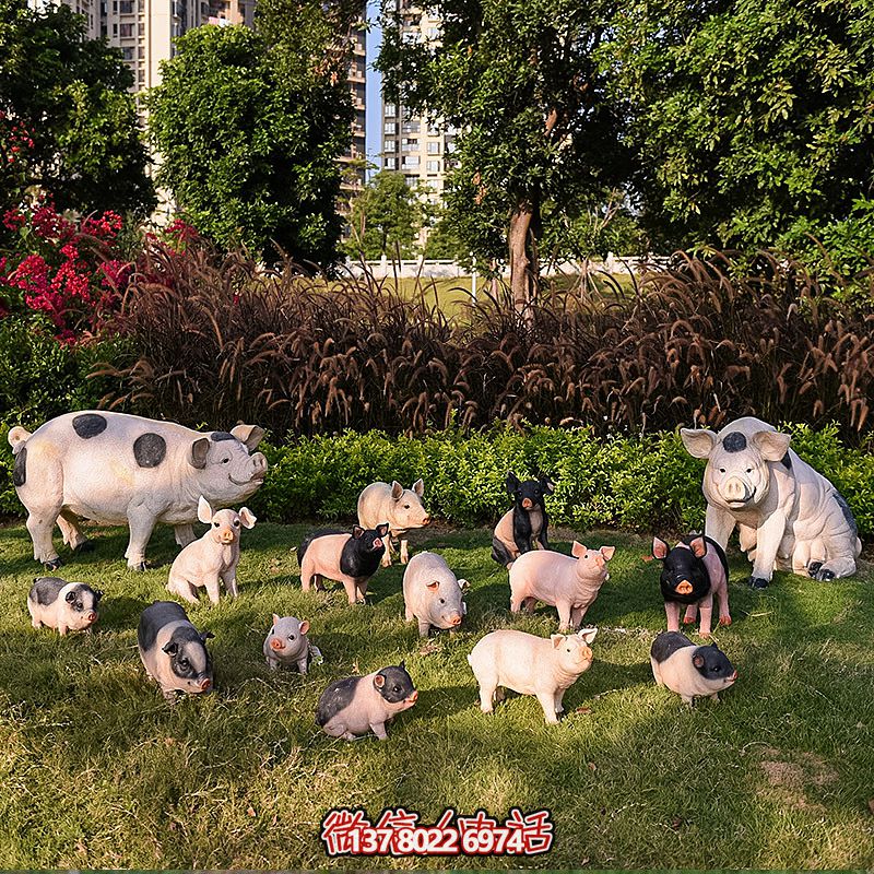 玻璃鋼豬雕塑,擺放一群,裝點(diǎn)動物園 玻璃鋼豬雕塑,擺放一群,裝點(diǎn)動物園