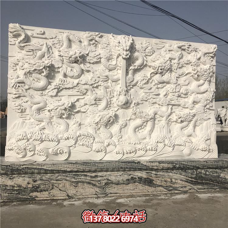 精湛雕刻的室內大理石雕塑，為您的庭院增添浮雕照壁