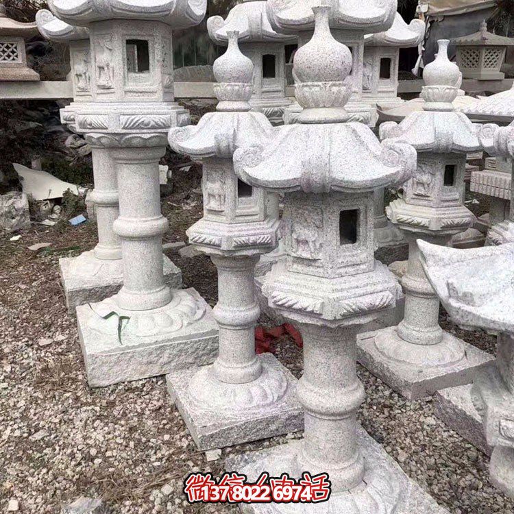 花崗巖石雕燈，中國傳統古建照明燈籠